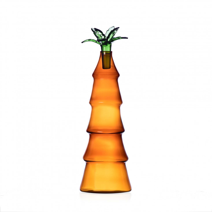 Bottiglia in vetro a forma di palma