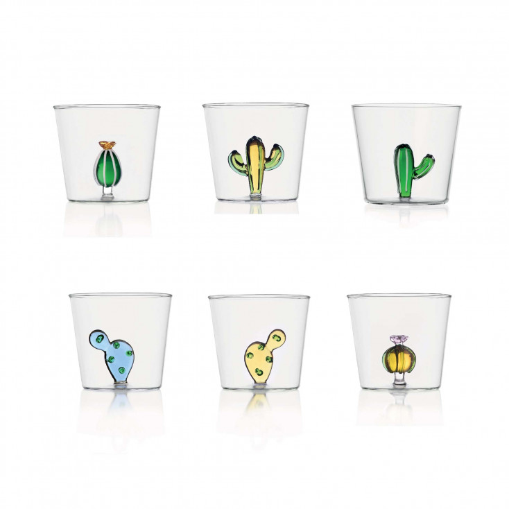 Set 6 pezzi Bicchieri tumbler assortiti