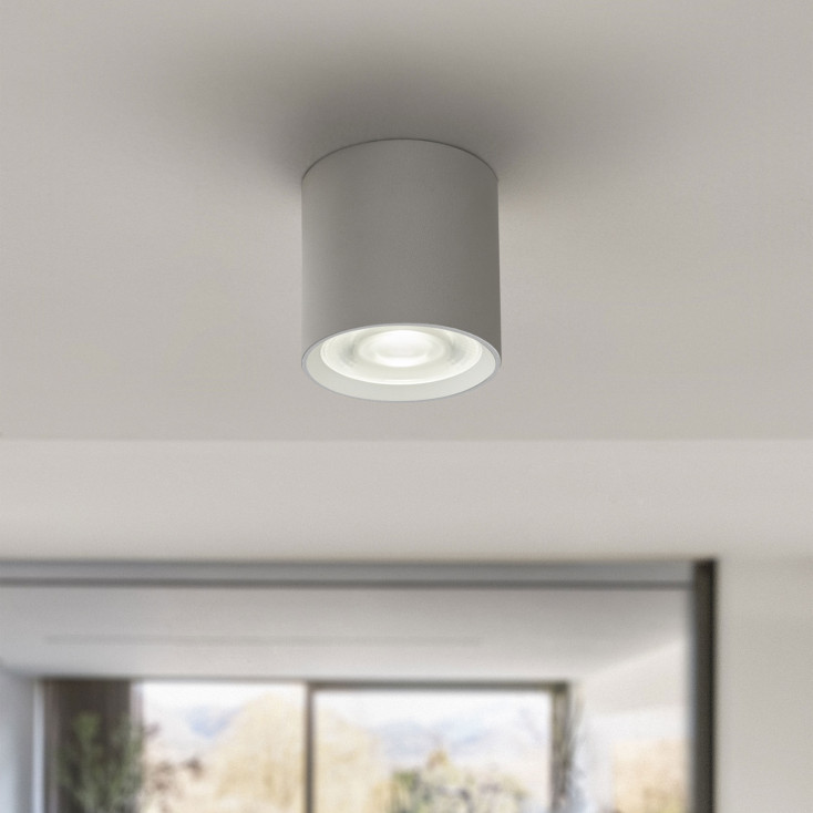 Faretto da soffitto a led struttura in alluminio e diffusore in acrilico slim