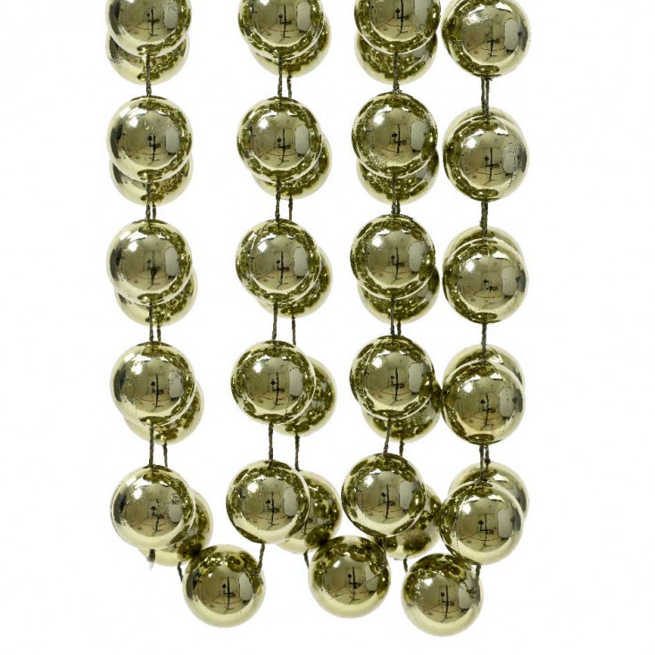 Ghirlanda di perline xxl in polistirolo lucido