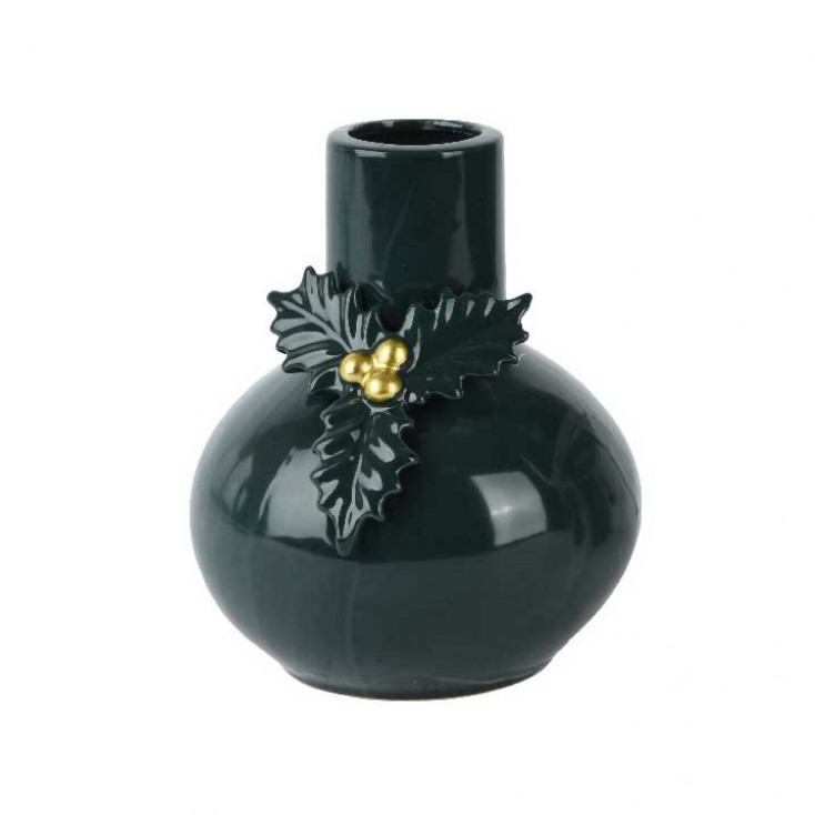 Vaso in porcellana a tema natalizio