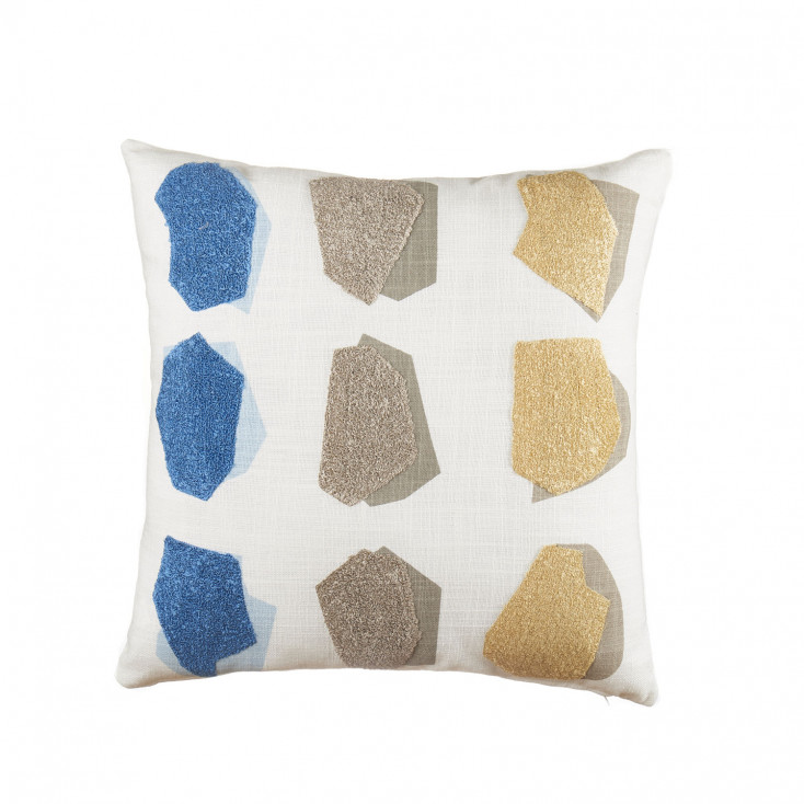 Cuscino in cotone quadrato 45x45 con ricami