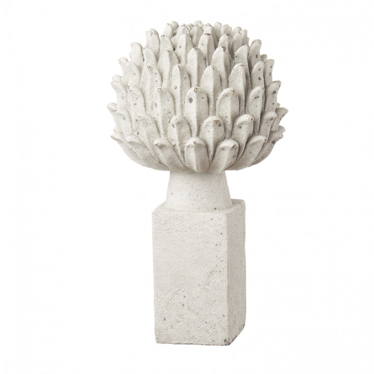 Pigna decorativa in resina dal design moderno