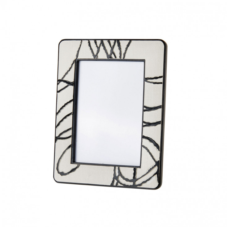 Portafoto rettangolare grande in resina da tavolo