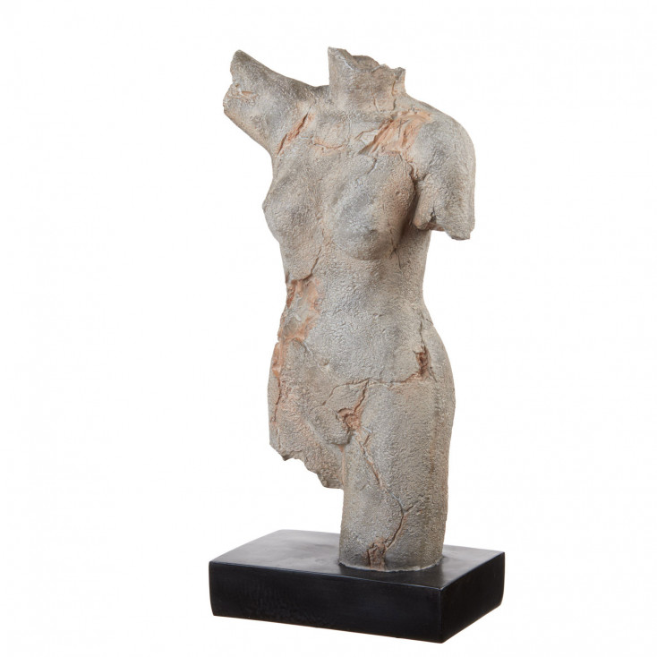 Scultura decorativa busto di donna in resina