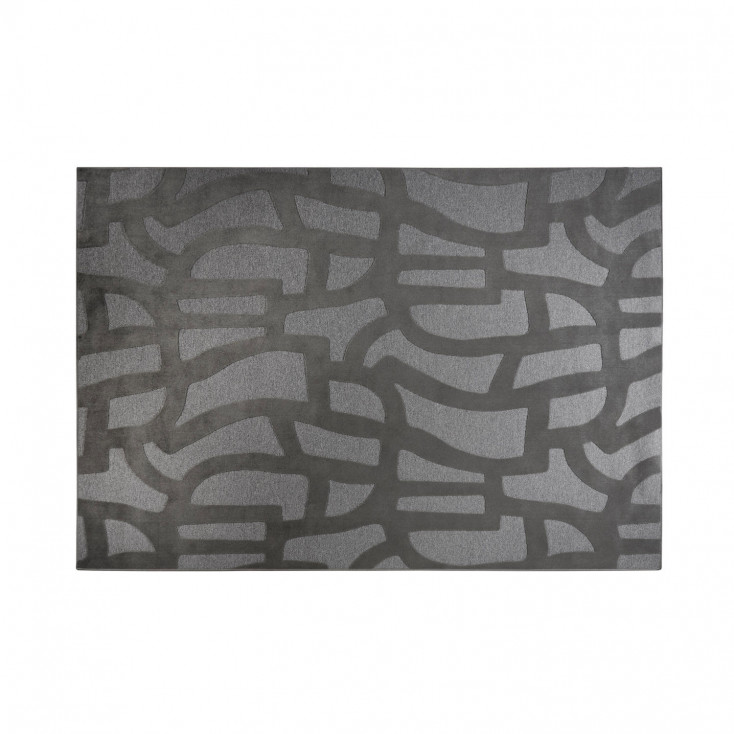 Tappeto in tessuto con decoro a rilievo moderno 160x230