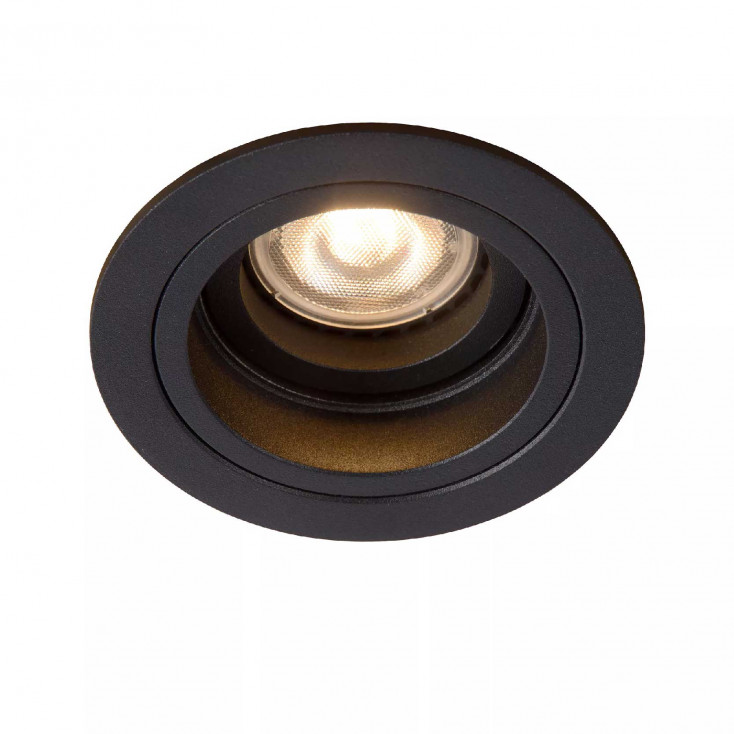 Faretto da incasso in alluminio moderna rotonda e con diffusore orientabile