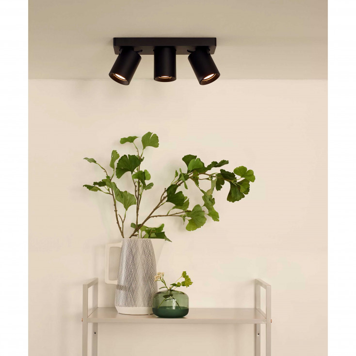 Faretto in alluminio con triplo LED orientabile e dimmerabile dal design moderno