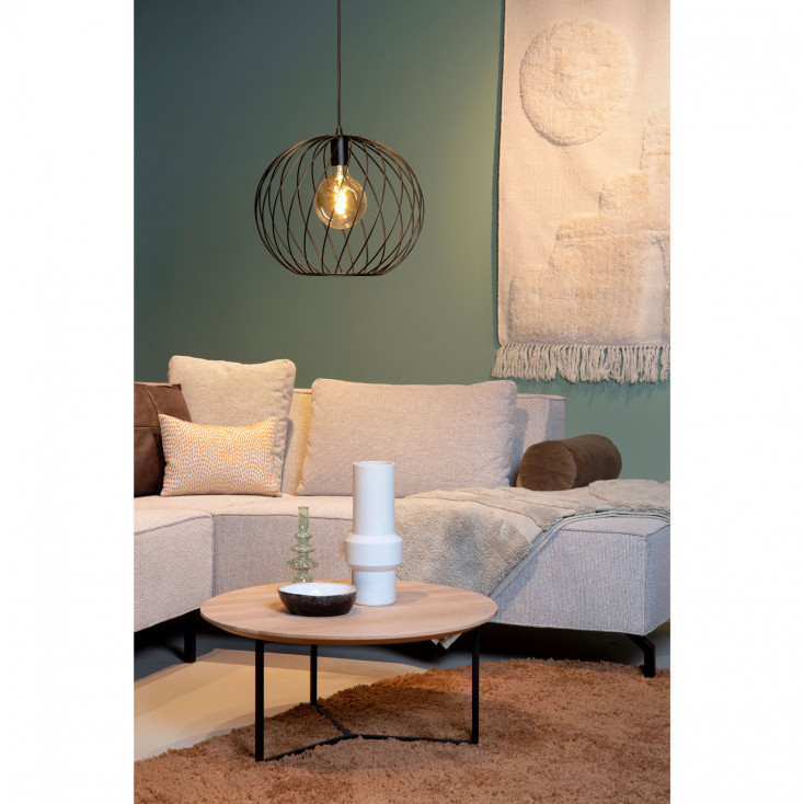 Lampada a sospensione grande con diffusore in metallo dal design moderno