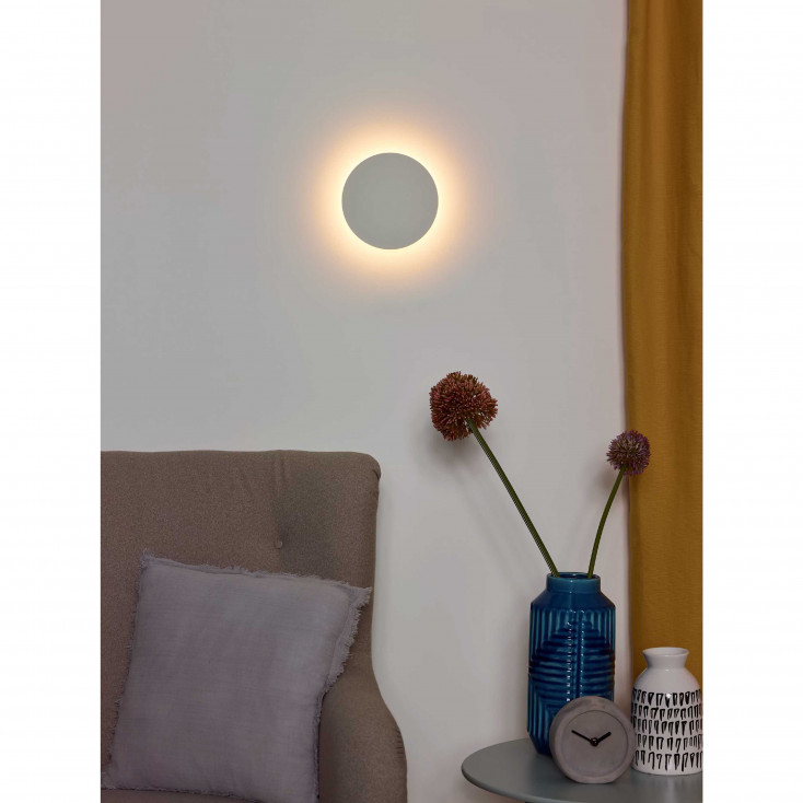 Lampada da parete piccola struttura in alluminio e diffusore a led dimmerabile