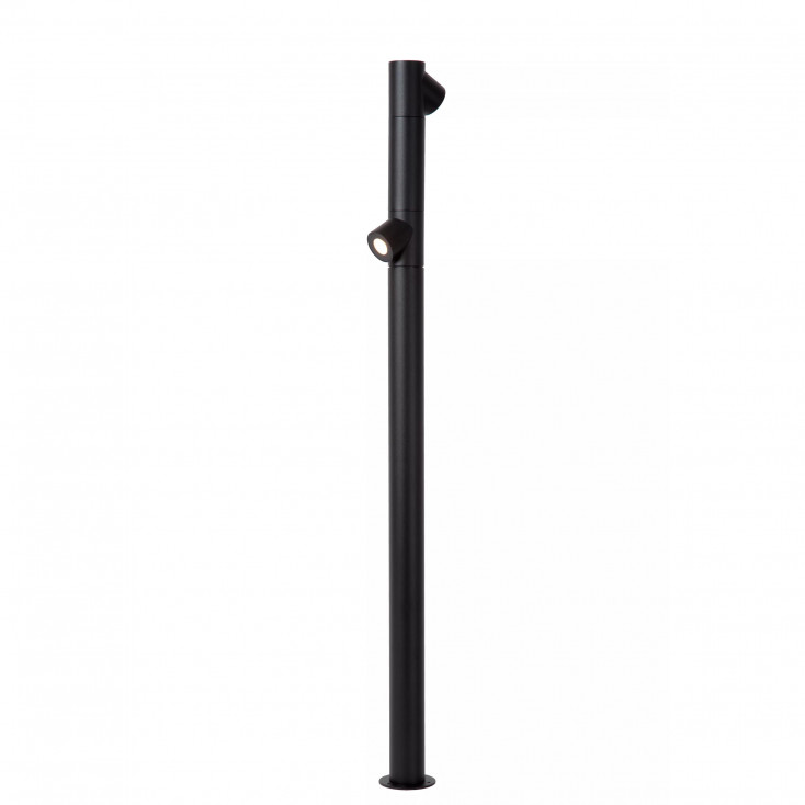 Paletto luce da giardino alto in alluminio per esterni con 2 LED