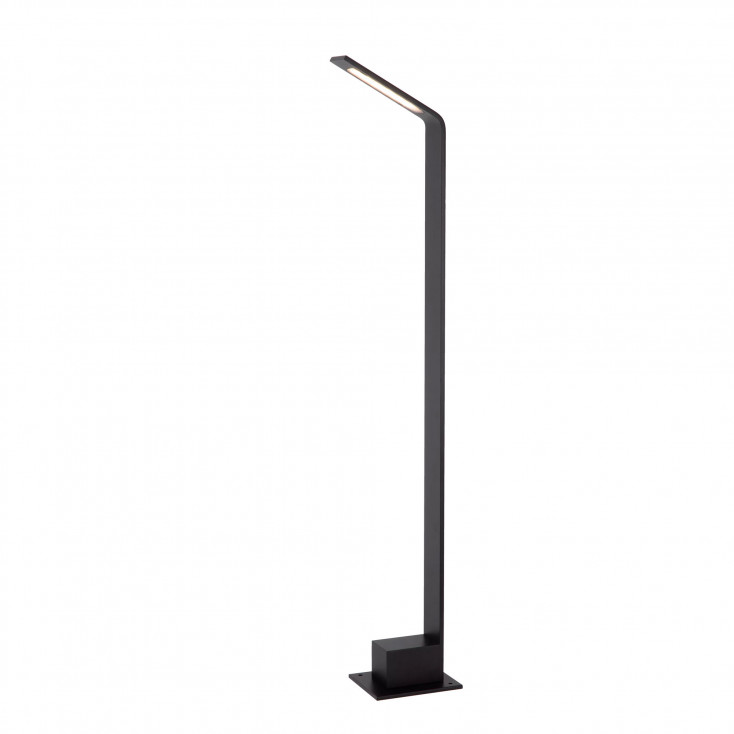 Paletto luminoso alto per esterno in alluminio con diffusore a LED moderno