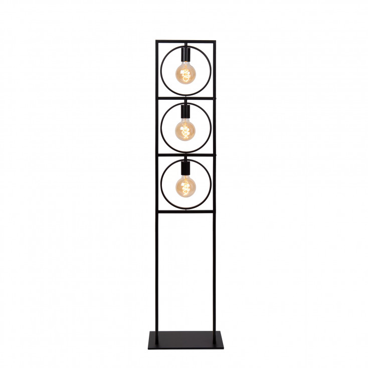 Piantana con struttura in metallo dal design moderno ed elegante