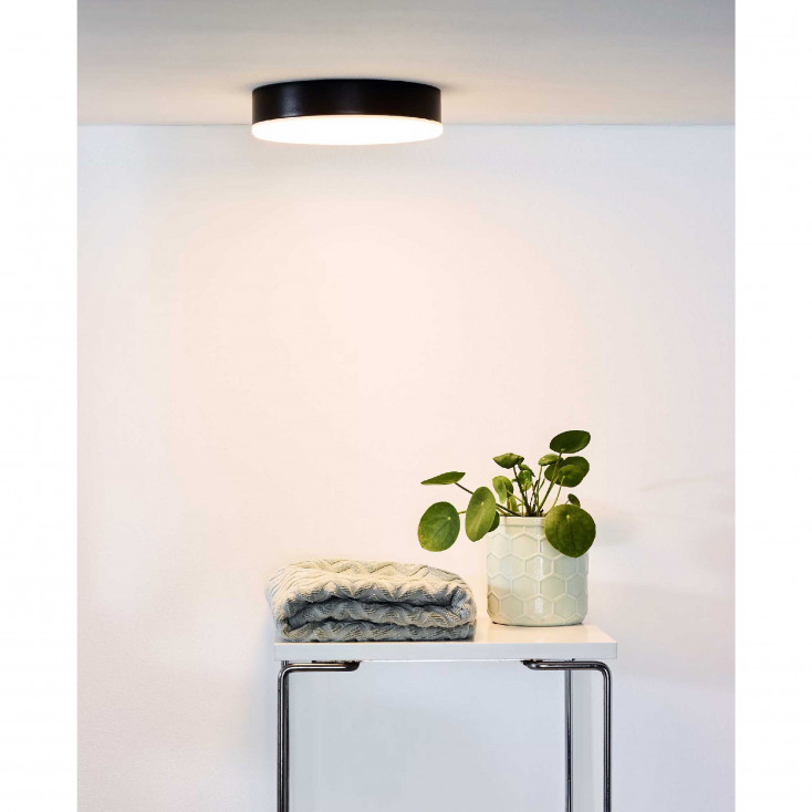 Plafoniera rotonda diffusore a LED dimmerabile struttura in alluminio moderna