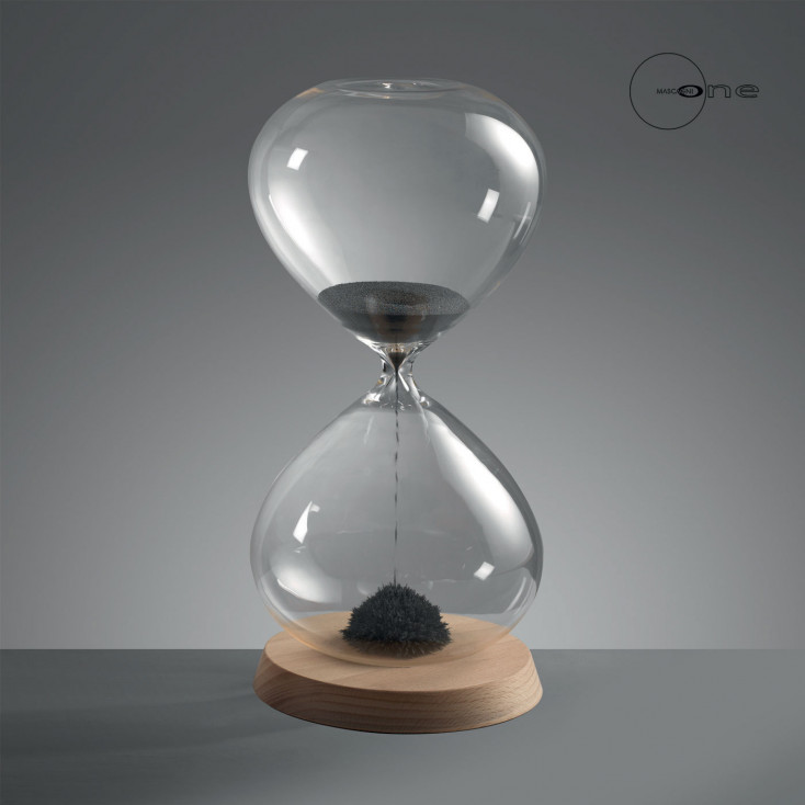 Clessidra magnetica grande in vetro