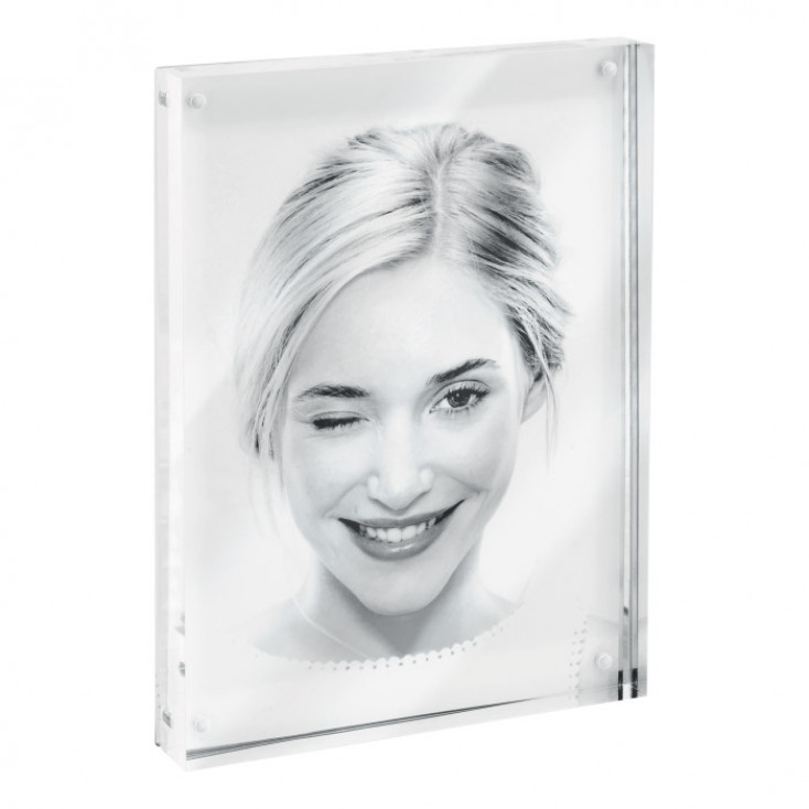 Cornice portafoto in acrilico da tavolo dal design moderno