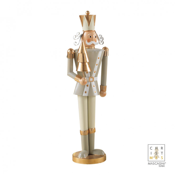 Decorazione natalizia con soldatino in metallo