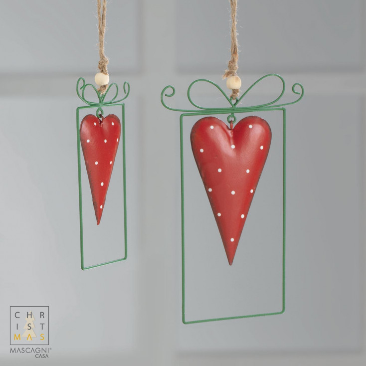 Decorazione per albero di natale con cuore