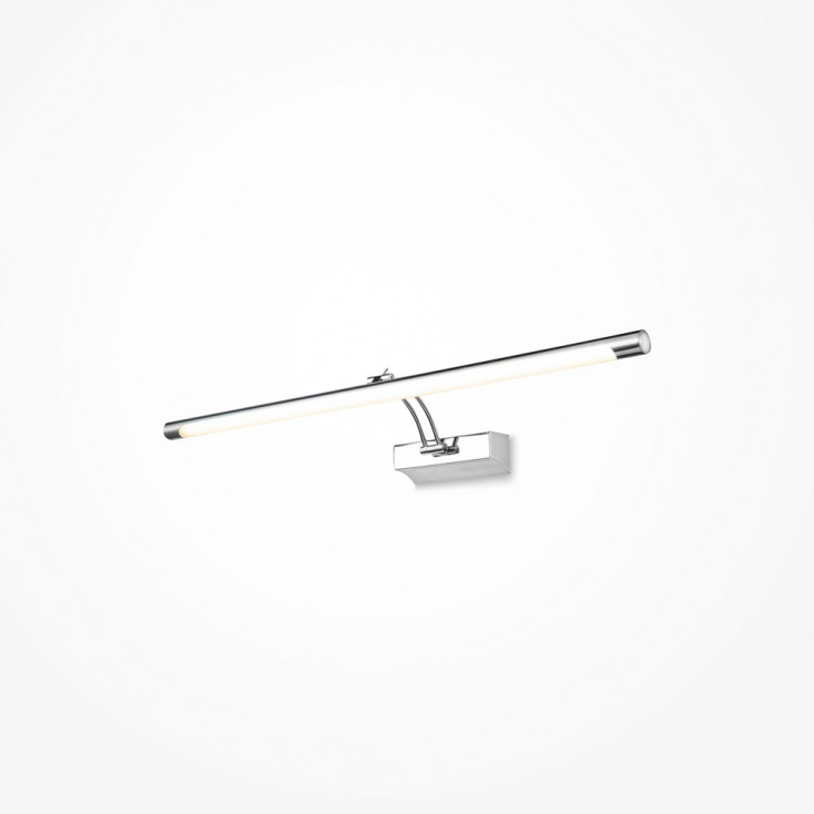 Applique a LED per luce da esposizione con struttura in metallo cromato