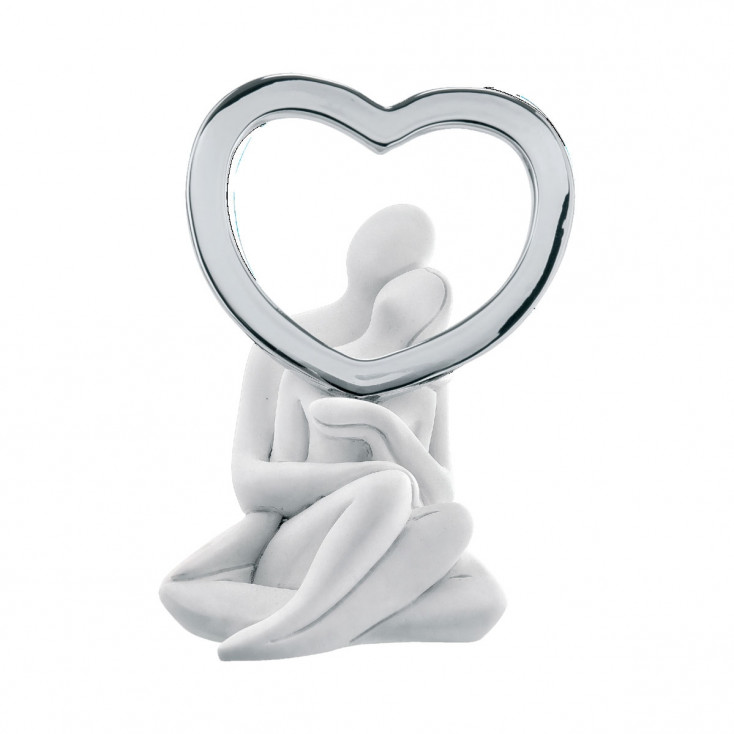Statuina con innamorati e cuore Infinity