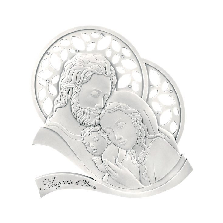 Bomboniera Battesimo - Capezzale Sacra Famiglia Bianco