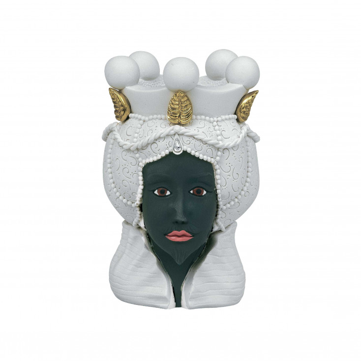 Testa di moro media dalle linee moderne con viso maschile