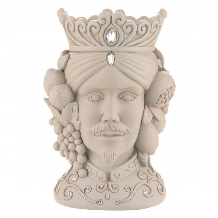 Testa di moro grande in diverse colorazioni design moderno con viso maschile