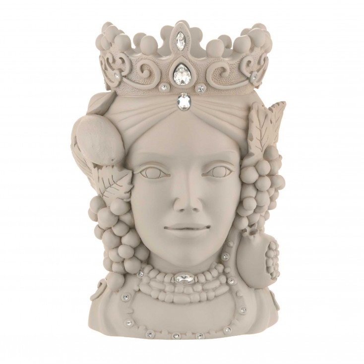 Testa di moro grande in diverse colorazioni design moderno con viso femminile