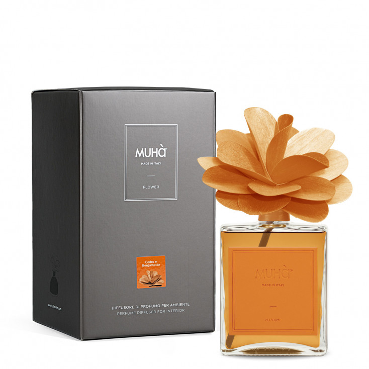 Profumazione per ambiente diffusore in bottiglia con bastoncino a fiore