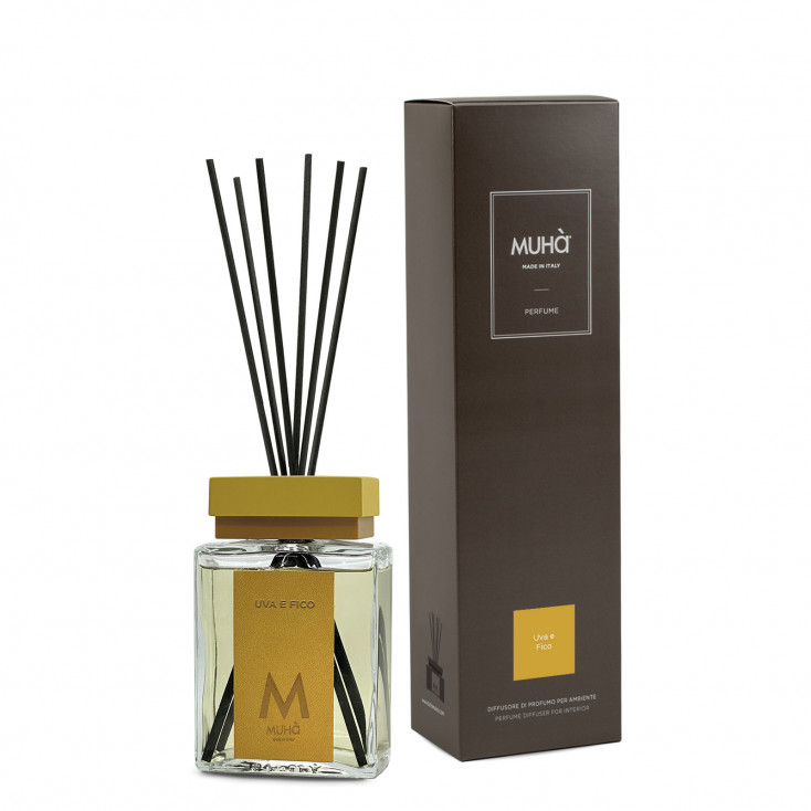 Profumazione per ambiente con diffusore in bottiglia e bastoncini