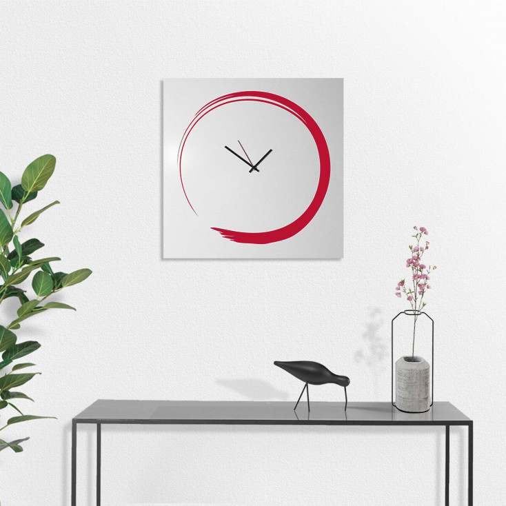 Orologio da parete ultra minimalista in metallo senza numeri "S-ENSO"