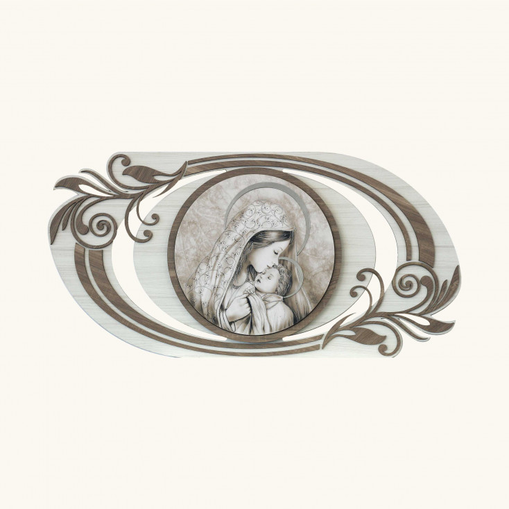 Capezzale con maternità quadro per camera da letto linee moderne 120x60