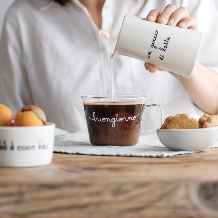 Set 2 tazze in vetro