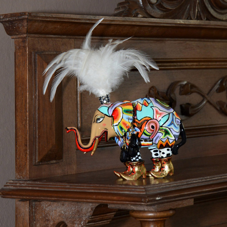 Scultura da tavolo con elegante dal design eclettico