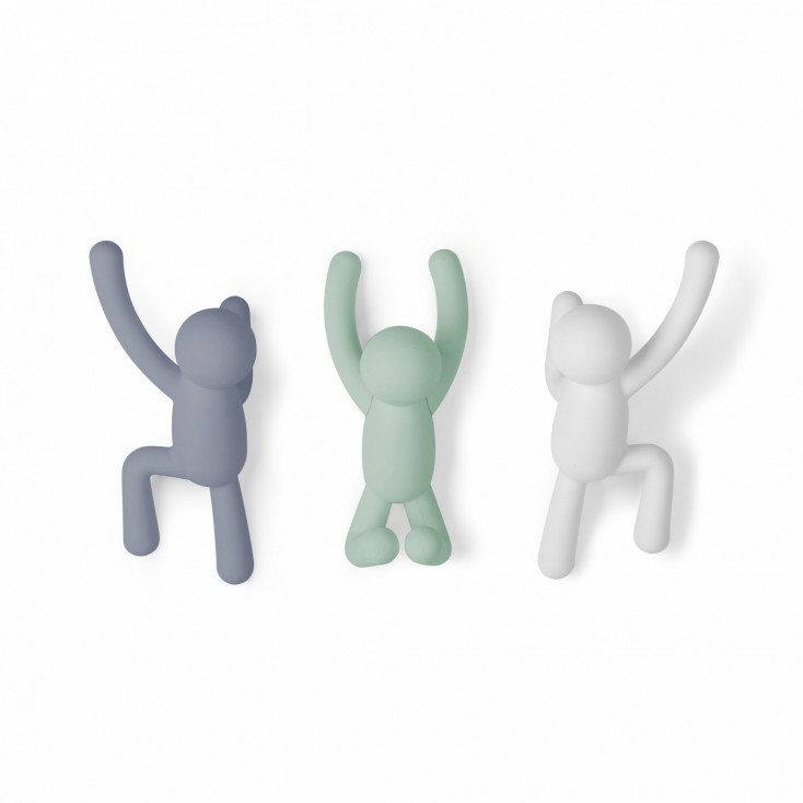 Ganci da parete Moderni in plastica Set 3pz