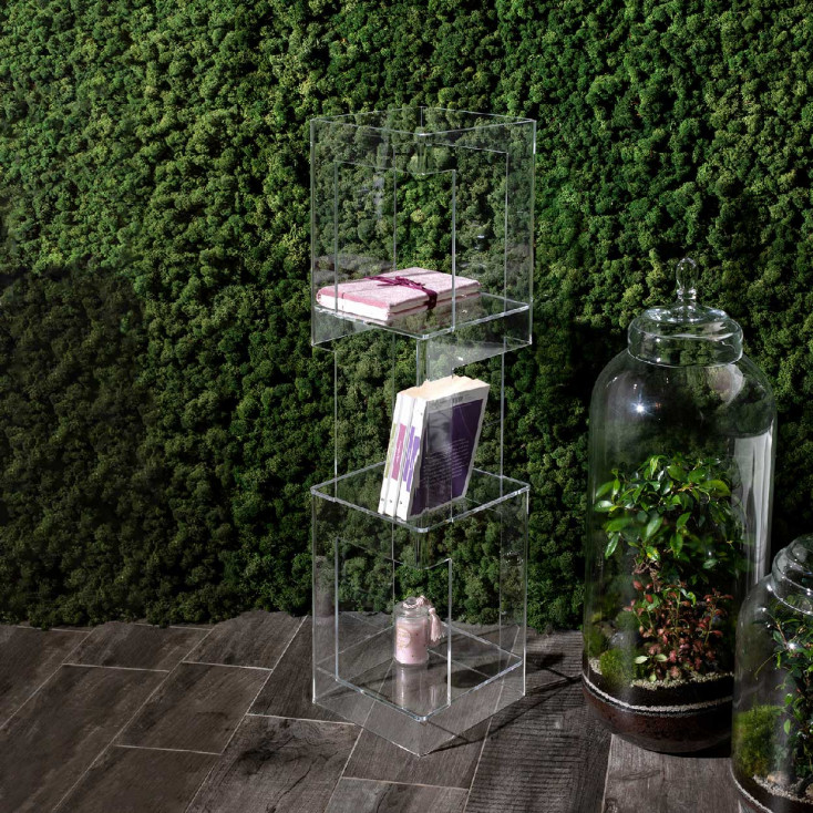 Libreria da terra piccola in stile moderno in plexiglass