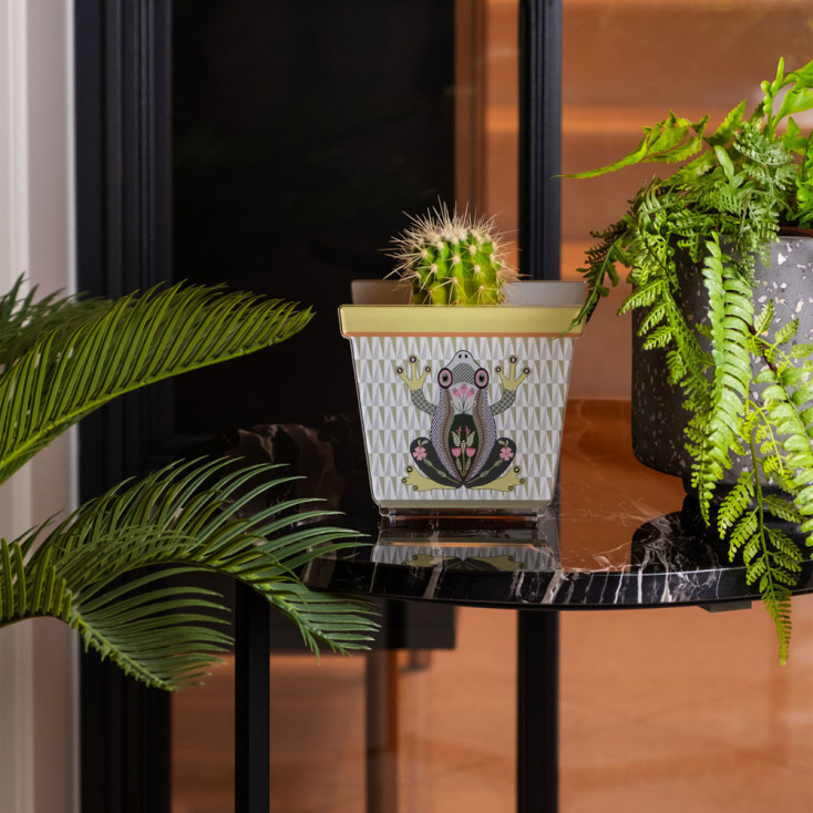 Portavaso piccolo in plexiglass dal design moderno