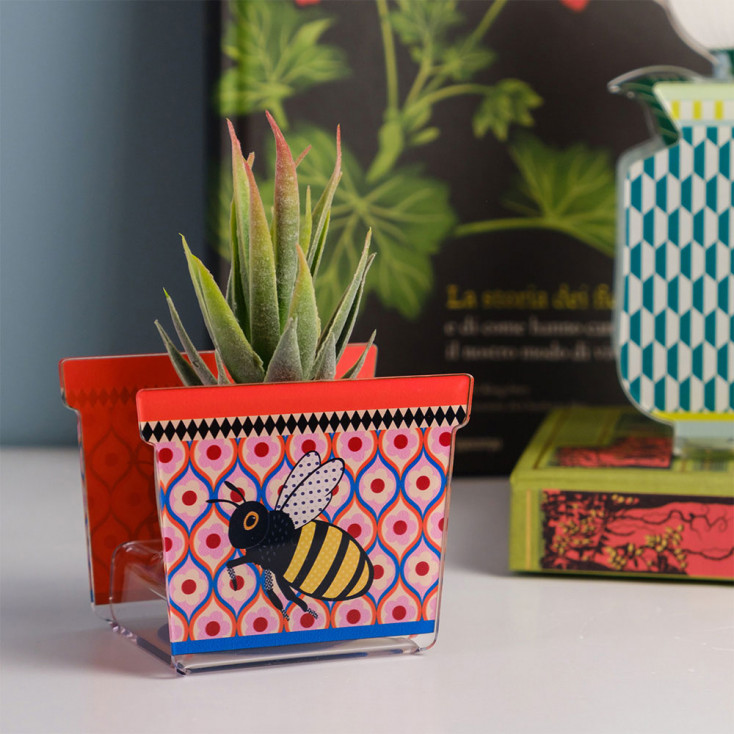 Portavaso piccolo in plexiglas dal design moderno