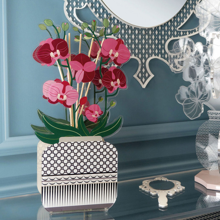 Profumatore per ambiente in plexiglass con bastoncini fragranza inclusa da 500ml