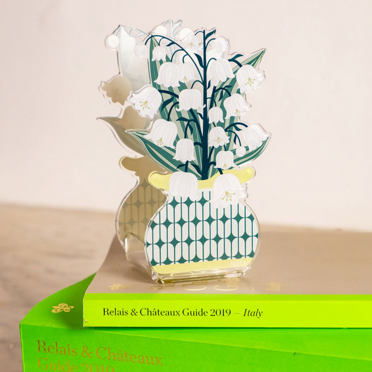 Profumatore per ambiente in plexiglass con bastoncini fragranza inclusa da 50ml