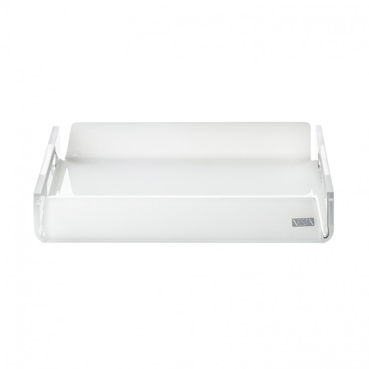 Vassoio quadrato mini in plexiglass dal design moderno ed elegante