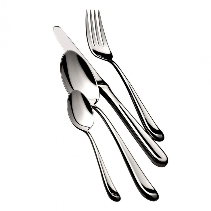 Set 24 pezzi posate con finitura lucida collezione "Futura"