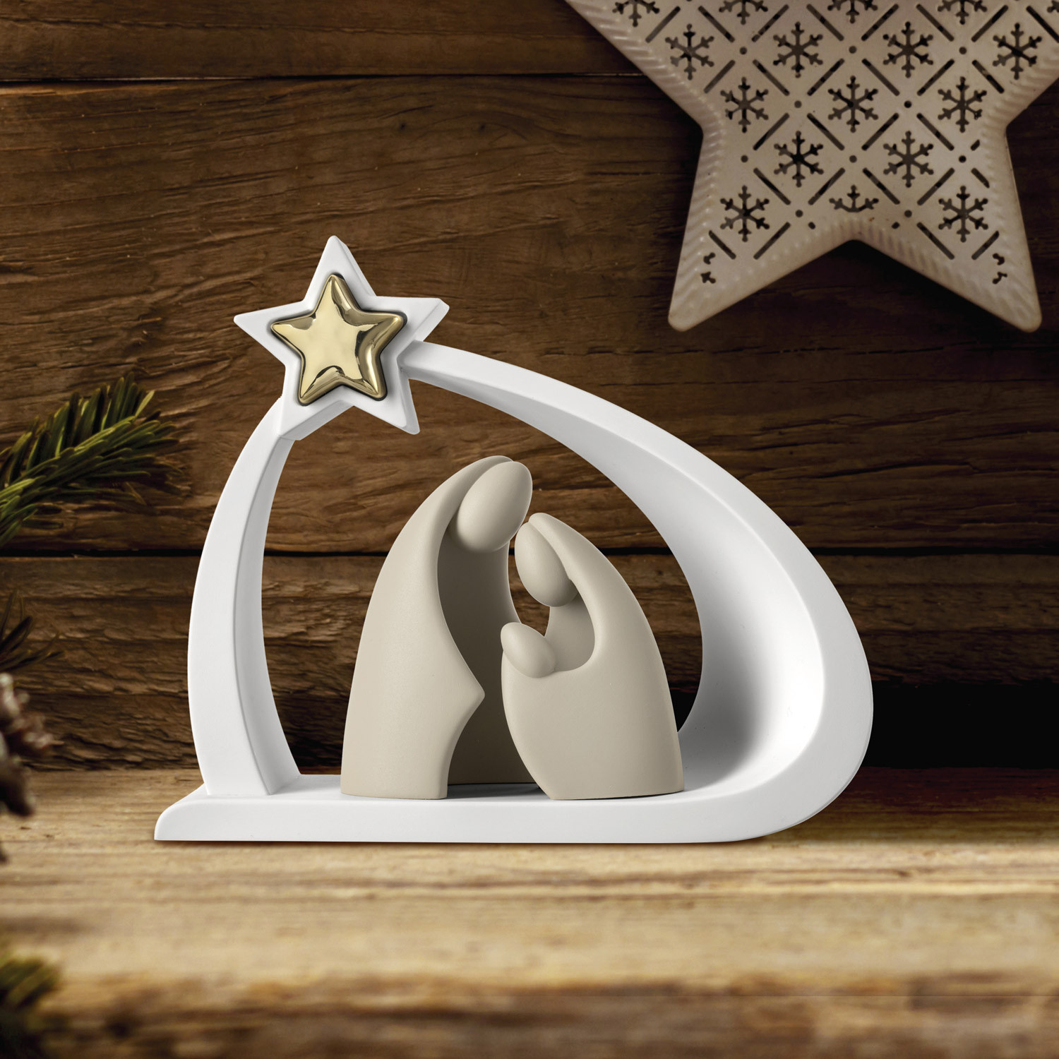Presepe con Re Magi, Portale di Betlemme. Figure natalizie della nascita in vinile adesivo rimovibile per superfici piane con 39 elementi decorativi per ambientare e divertirsi in famiglia