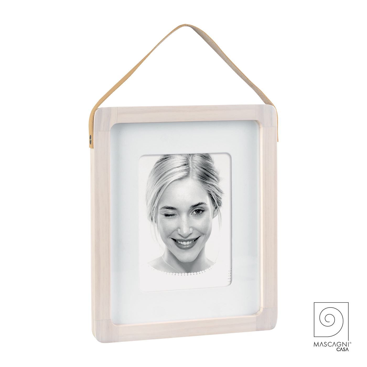 Portafoto Magnetico In Legno Di Teak – Cornice Naturale Per Poster E Quadri – 30 Cm
