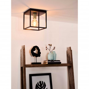 Lucide - Modello: Ruben - Plafoniera in metallo con forma cubica dalle linee moderne ed eleganti - Colore: Nero - Attacco Lampadina: E27 - 1 Lampadina - Watt 40W - Dimmerabile: NO - Grado di Protezione: IP20 - SKU: 00124/01/30 - Codice EAN: 5411212000187 