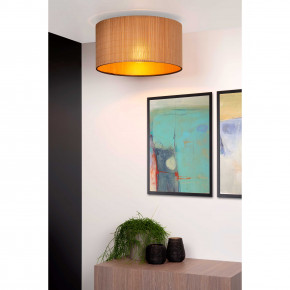 Lucide - Modello: Magius - Lampada da soffitto struttura in metallo paralume in legno dal design moderno - Colore: Legno - Attacco Lampadina: E27 - 1 Lampadina - Watt 40W - Dimmerabile: NO - Grado di Protezione: IP20 - SKU: 03129/42/30 - Codice EAN: 5411212031143