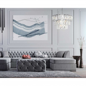 Maytoni - Modello: Puntes - Lampadario moderno con diffusori in vetro a cerchi - Attacco Lampadina: E14 - 18 Lampadine - Watt 40W - Dimmerabile: NO - Grado di Protezione: IP20 - SKU: MOD043PL-18 