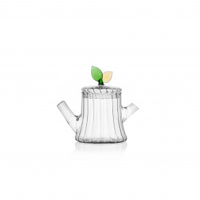 Ichendorf - Modello: GreenWood - Lattiera in vetro con foglia - Colore: Verde - SKU: 093520142 - Codice EAN: 8032397042358