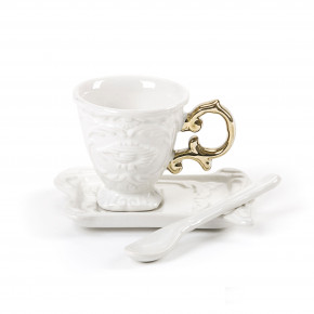 Seletti - Modello: I-Wares - - Design By: SELAB Set 1 Tazza da caffè con piattino e cucchiaino "I-Wares" - SKU: 09869 - Codice EAN: 8008215098692 