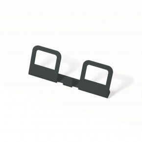 Pezzani - Modello: Hang - Appendiabiti da parete lineare in stile moderno con 2 ganci - SKU: 0/322 